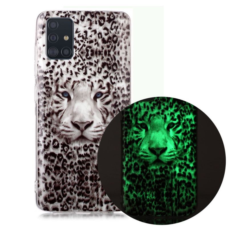 Deksel Samsung Galaxy A51 Fluorescerende Leopard Beskyttelse