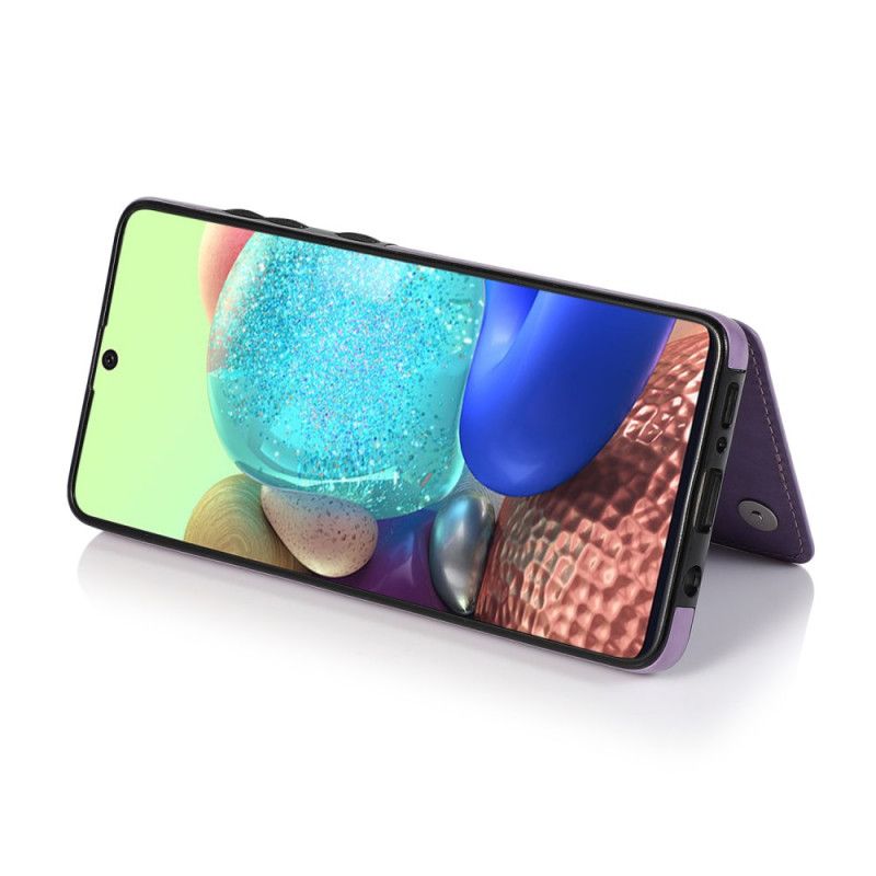 Deksel Samsung Galaxy A51 Grå Mandala-Trykkortholder