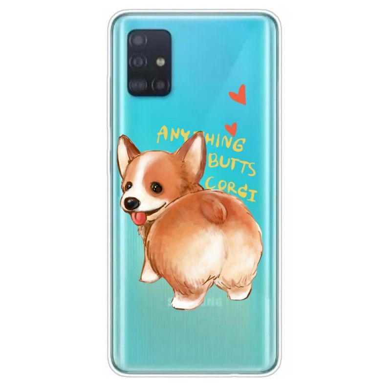 Deksel Samsung Galaxy A51 Hunden Kysser Meg Beskyttelse