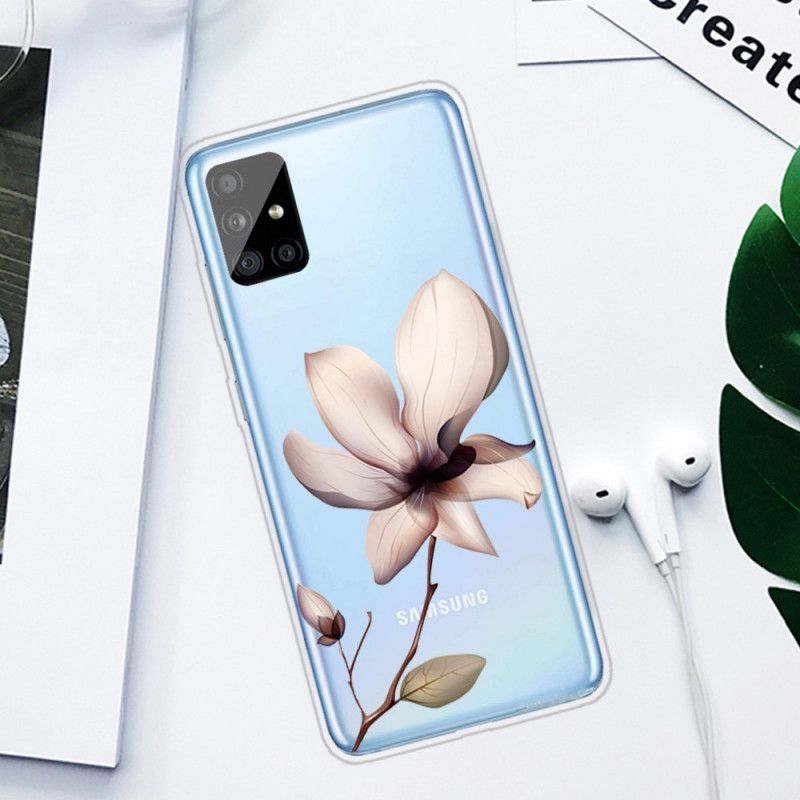 Deksel Samsung Galaxy A51 Premium Blomster