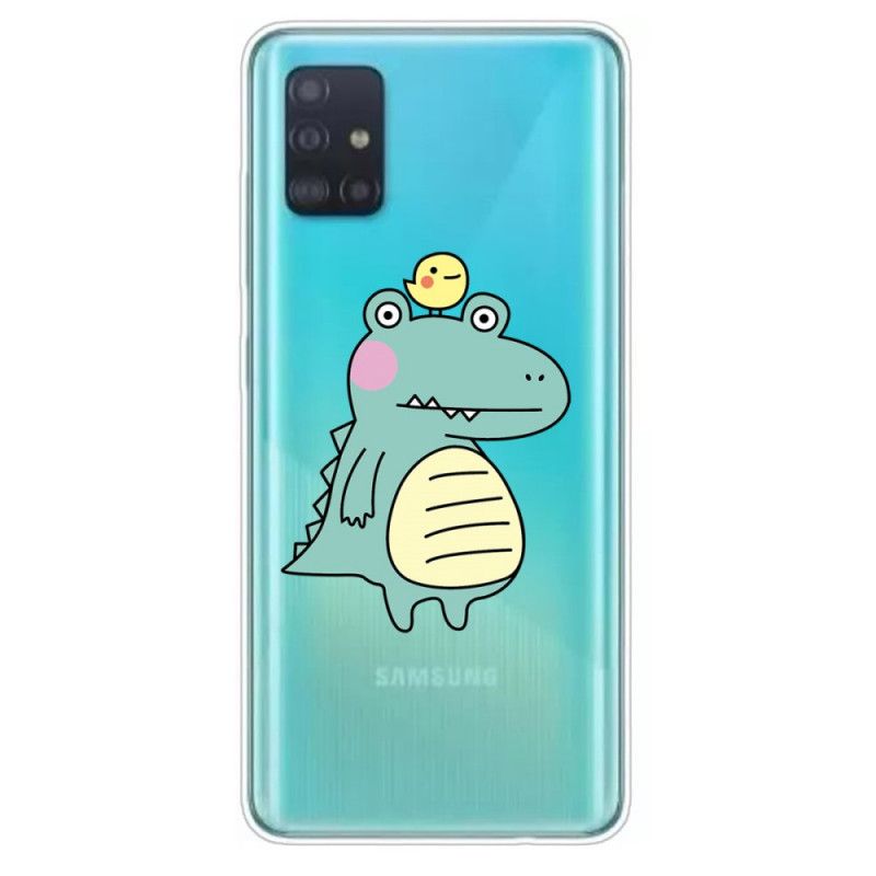 Deksel Samsung Galaxy A51 Tegneserie Dinosaur