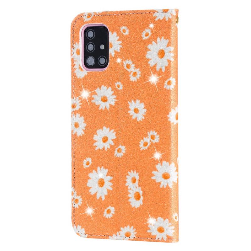 Folio Deksel Samsung Galaxy A51 Oransje Fuskeskinns Tusenfryd