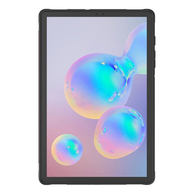 Deksel Samsung Galaxy Tab S6 Svart Super Beskyttelse Med Støtte Stropp