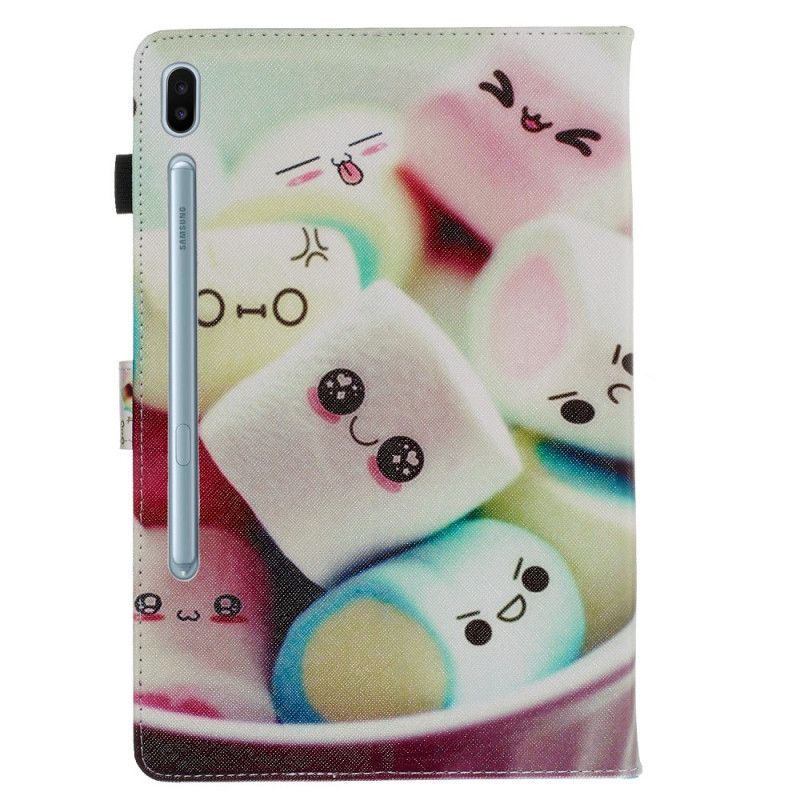 Folio Deksel Samsung Galaxy Tab S6 Morsomme Marshmallows