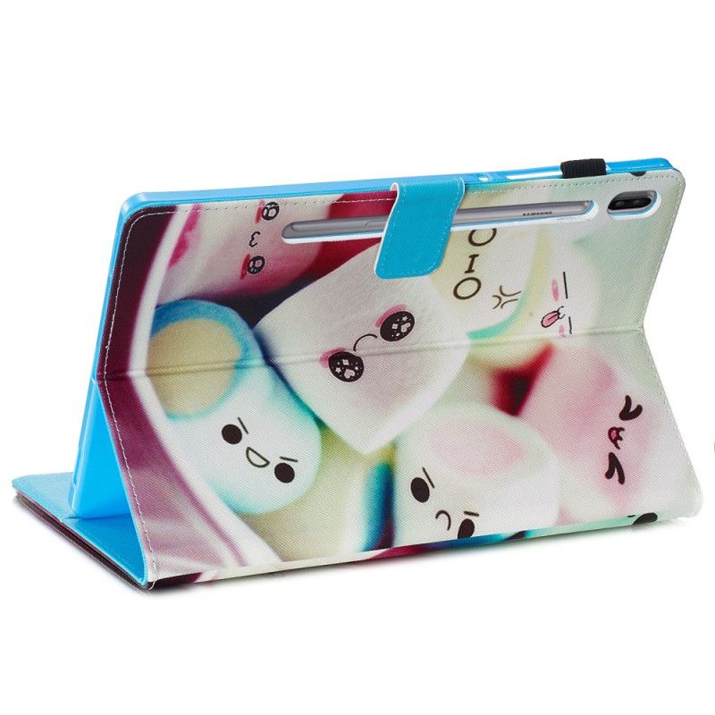 Folio Deksel Samsung Galaxy Tab S6 Morsomme Marshmallows