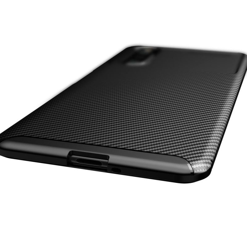 Deksel for Sony Xperia 10 II Svart Fleksibel Karbonfiber