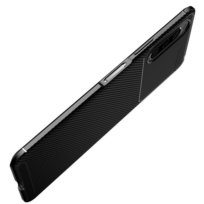 Deksel for Sony Xperia 10 II Svart Fleksibel Karbonfiber