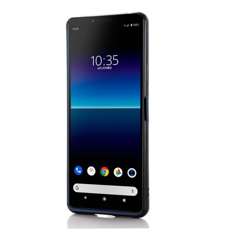 Deksel Sony Xperia 10 II Svart Kortholderstøtte