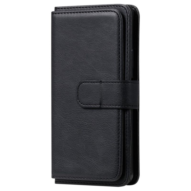 Folio Deksel for Sony Xperia 10 II Svart Multifunksjonelle 10 Kortholder