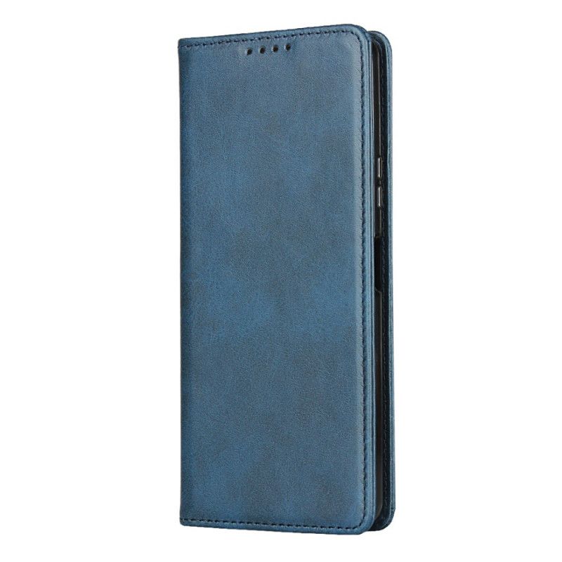 Folio Deksel Sony Xperia 10 II Svart Elegant Delt Skinn