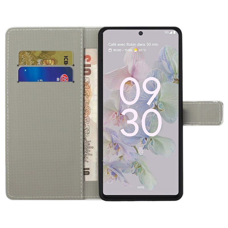 Folio Deksel Til Google Pixel 6A Paris Feirer