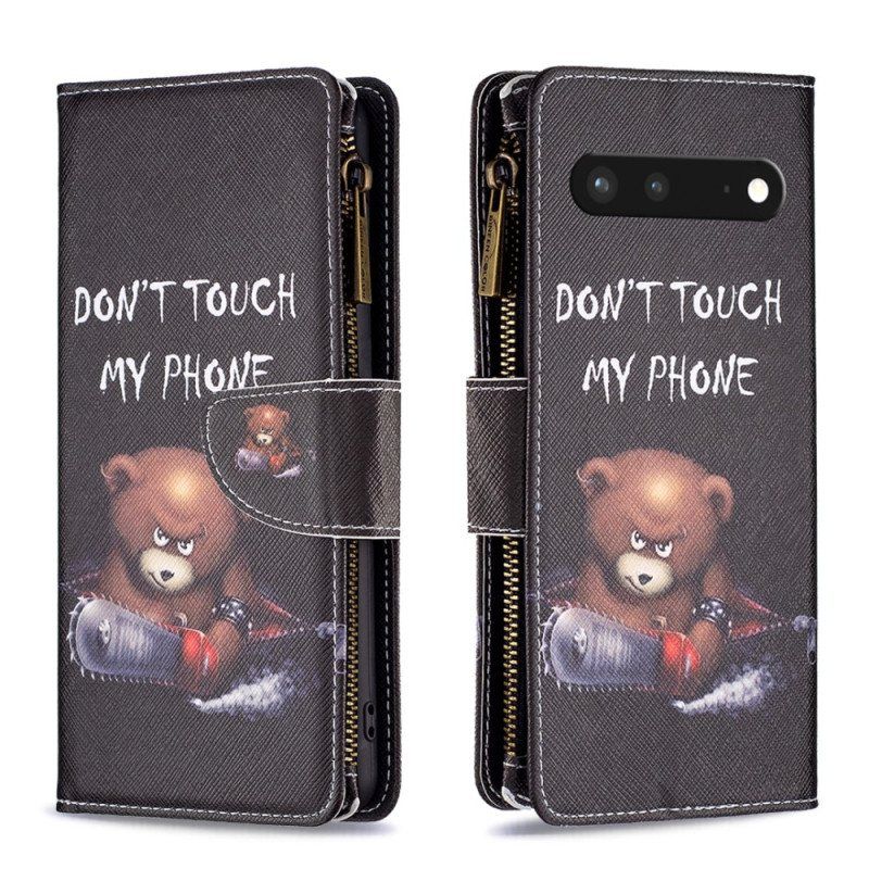 Folio Deksel Til Google Pixel 7 Lommebok Dangerous Bear Wallet