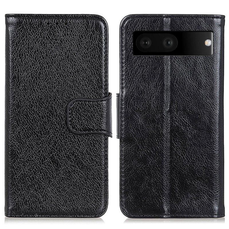 Folio Deksel Til Google Pixel 7 Nappa Split Leather