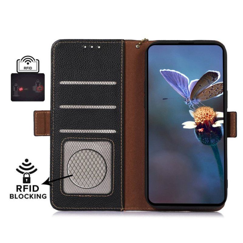 Folio Deksel Til Honor 90 Lite Genuine Leather Lite Rfid