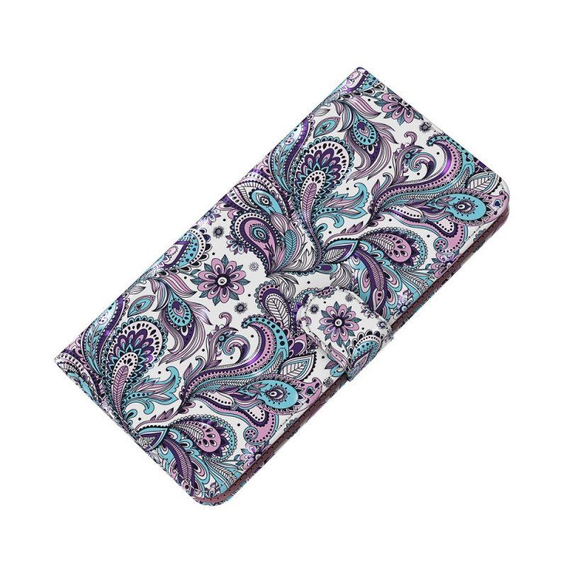 Folio Deksel Til Moto E40 / E30 / E20 Paisley