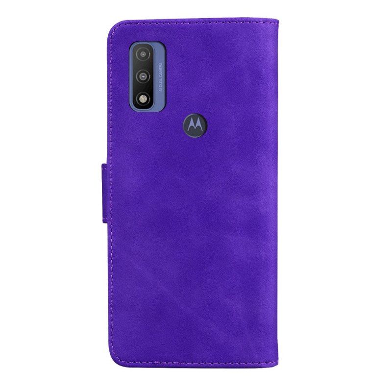 Folio Deksel Til Moto E40 / E30 / E20 Skin-touch Butterfly