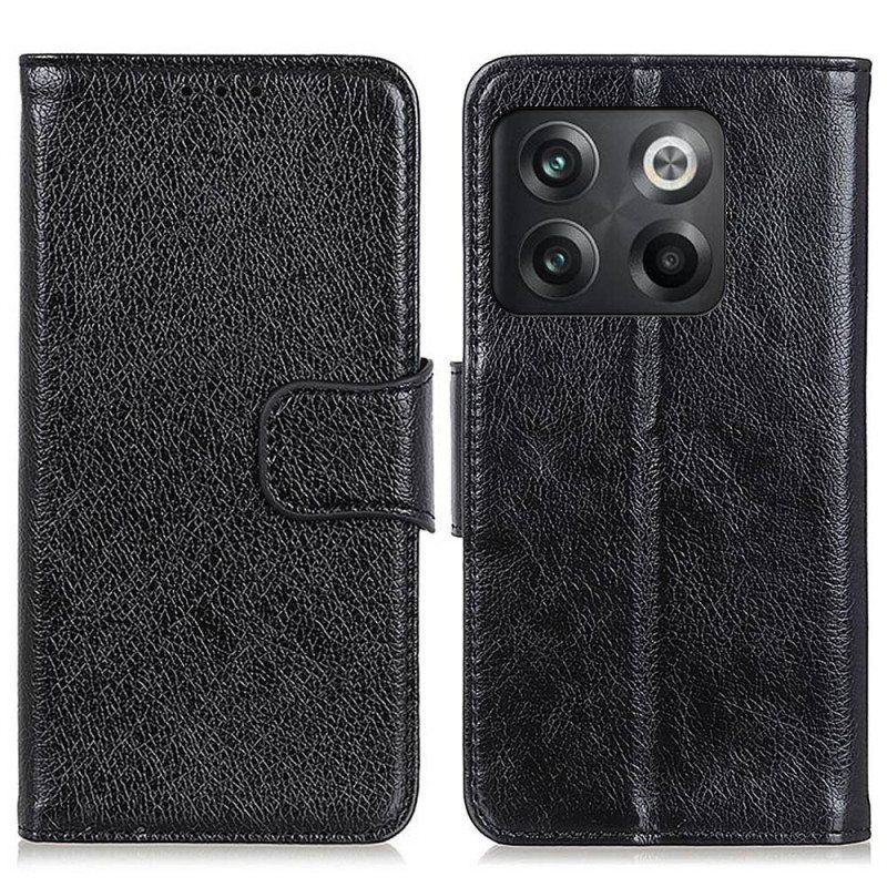 Folio Deksel Til OnePlus 10T 5G Nappa Split Leather