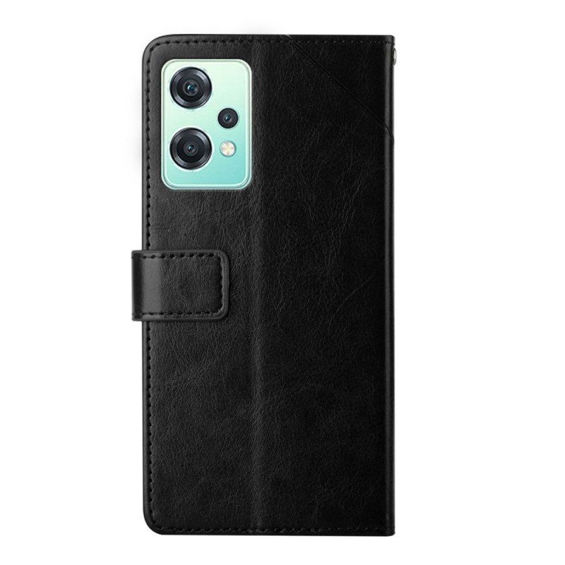 Folio Deksel Til OnePlus Nord CE 2 Lite 5G Stil Leather Y Design