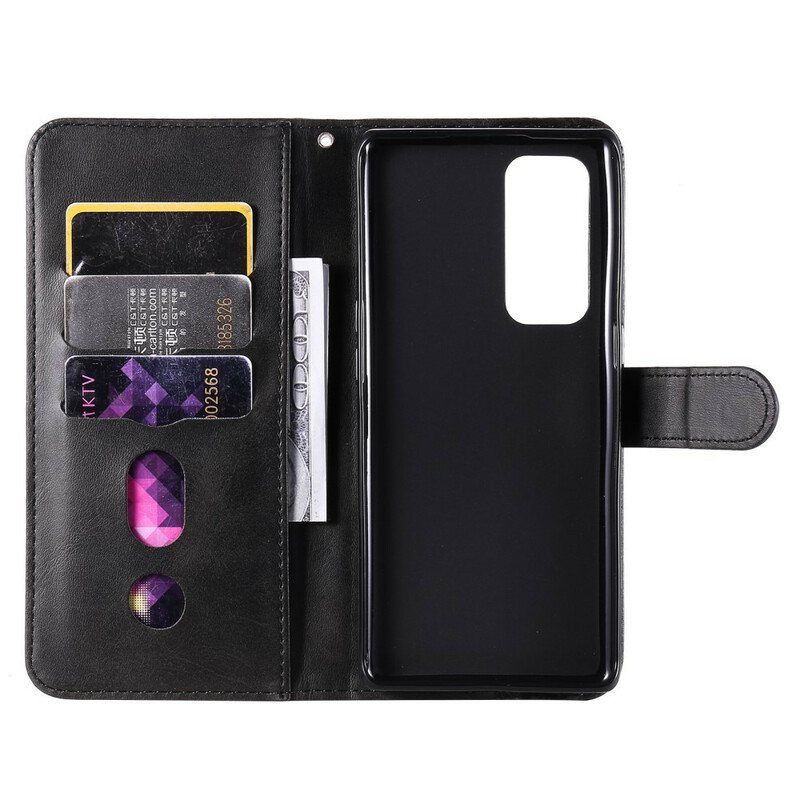 Folio Deksel Til Oppo Find X3 Neo Vintage Myntpung