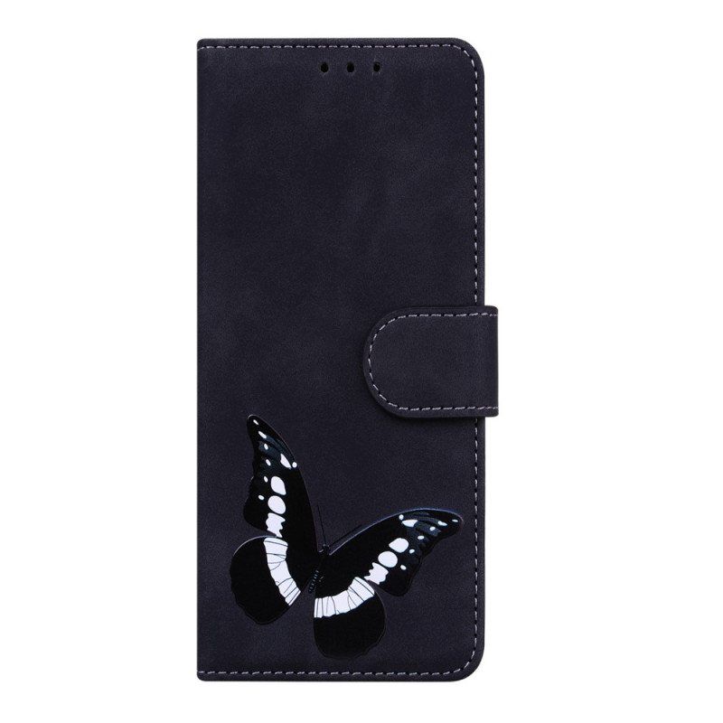 Folio Deksel Til Oppo Find X5 Lite Skin-touch Butterfly