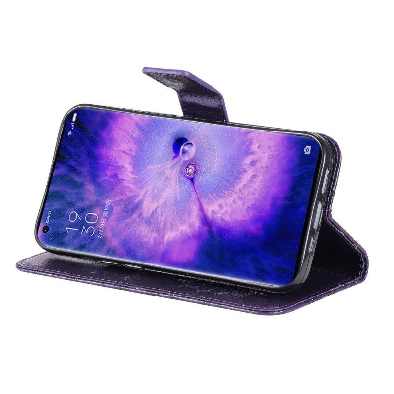 Folio Deksel Til Oppo Find X5 Pro Med Kjede Thong Sun