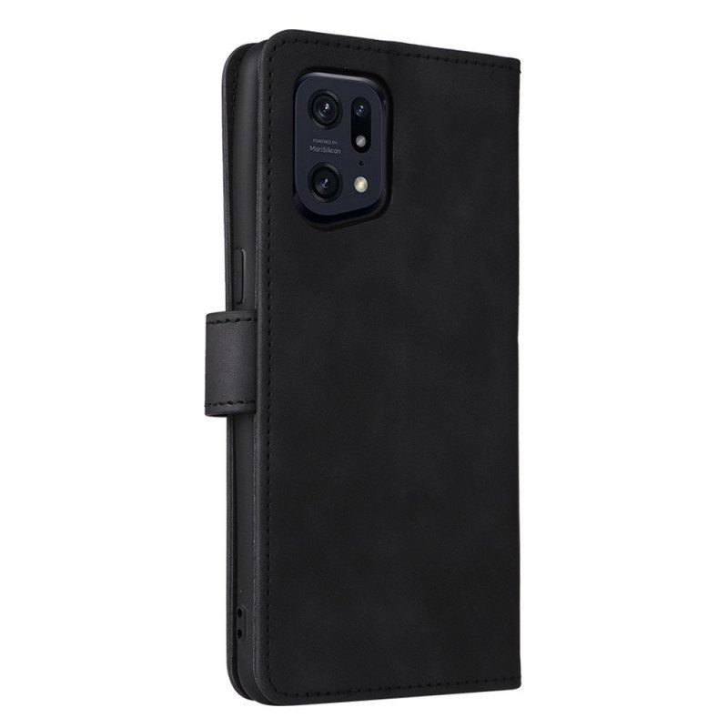 Folio Deksel Til Oppo Find X5 Pro United Vintage