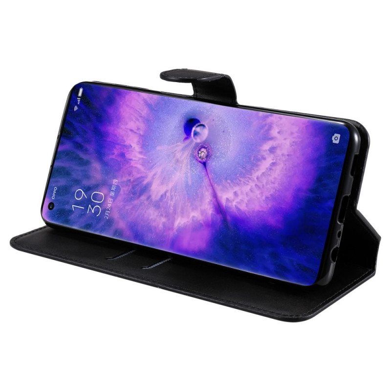 Folio Deksel Til Oppo Find X5 Skinn Styling