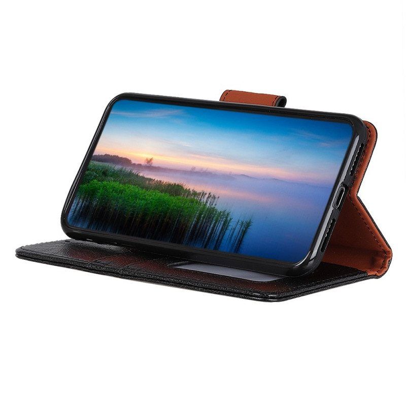 Folio Deksel Til Oppo Reno 7 Nappa Split Leather