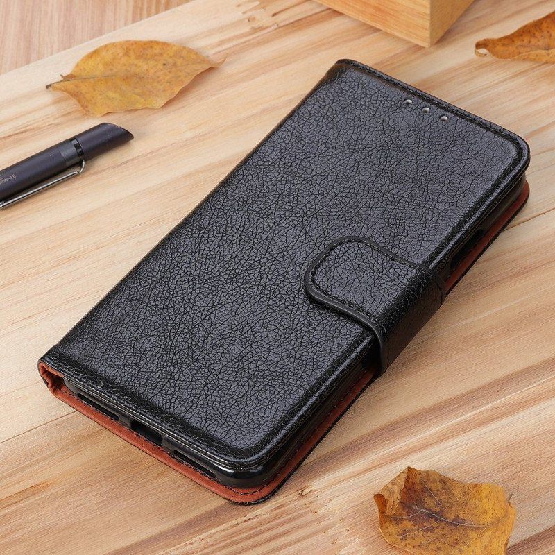 Folio Deksel Til Oppo Reno 7 Nappa Split Leather