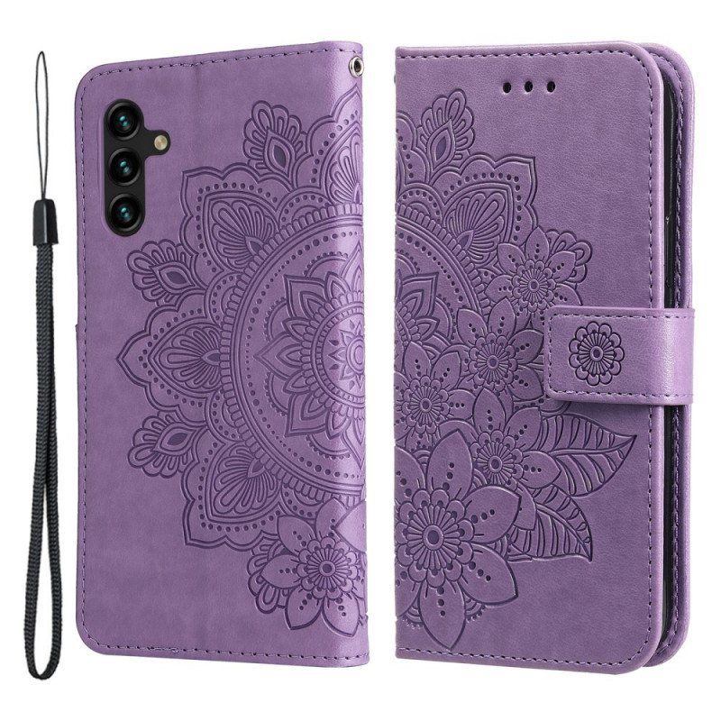 Folio Deksel Til Samsung Galaxy A13 5G / A04s Blomstermandala