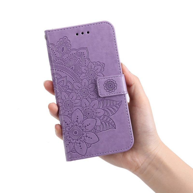 Folio Deksel Til Samsung Galaxy A13 5G / A04s Blomstermandala