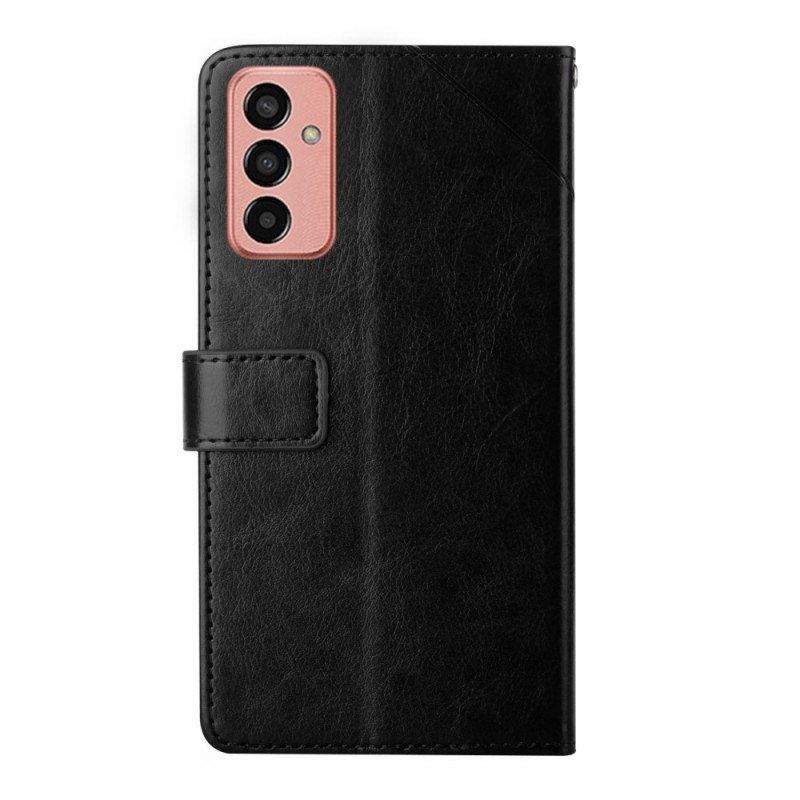 Folio Deksel Til Samsung Galaxy M13 Stil Leather Y Design