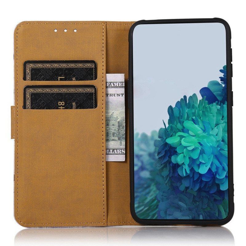 Folio Deksel Til Samsung Galaxy M23 5G Blomstrende Tre