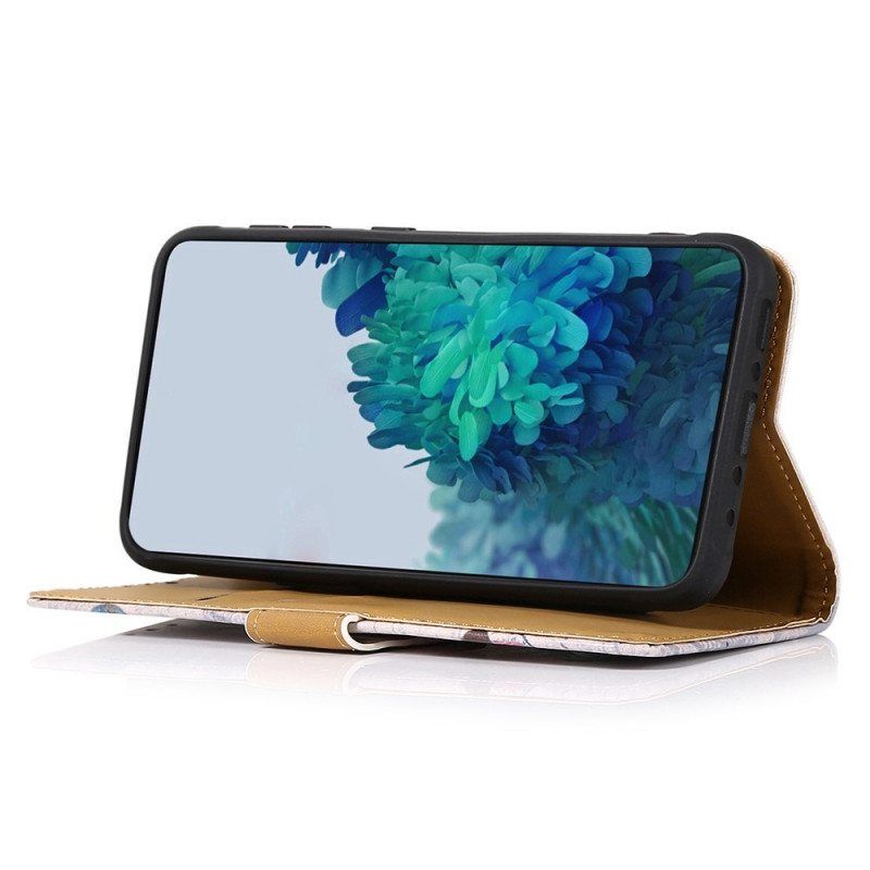 Folio Deksel Til Samsung Galaxy M23 5G Blomstrende Tre