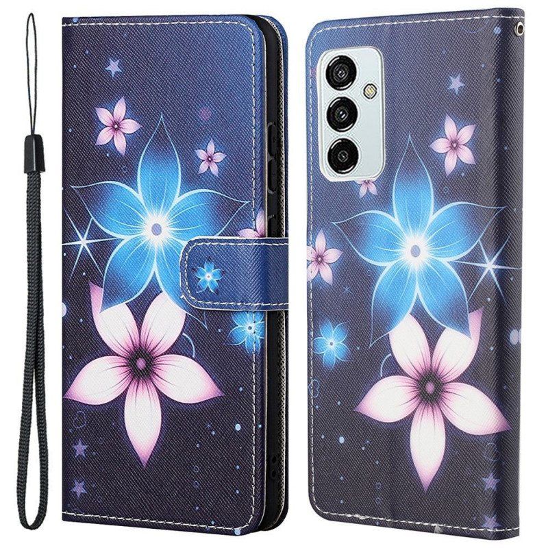 Folio Deksel Til Samsung Galaxy M23 5G Måneblomster