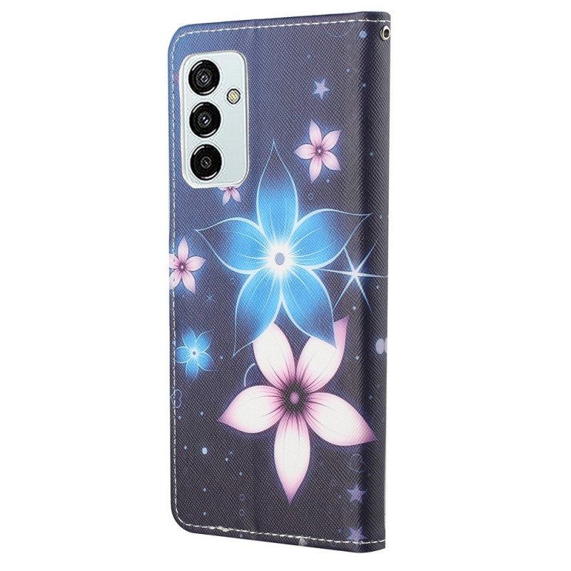 Folio Deksel Til Samsung Galaxy M23 5G Måneblomster