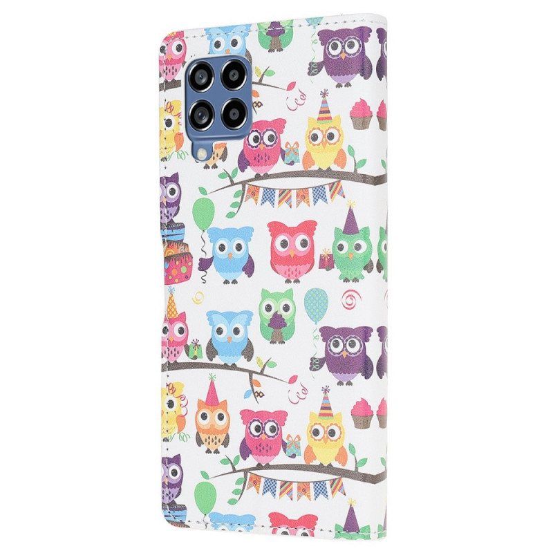 Folio Deksel Til Samsung Galaxy M53 5G Band Of Owls