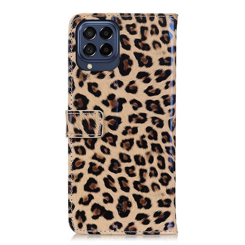 Folio Deksel Til Samsung Galaxy M53 5G Lille Leopardeffekt