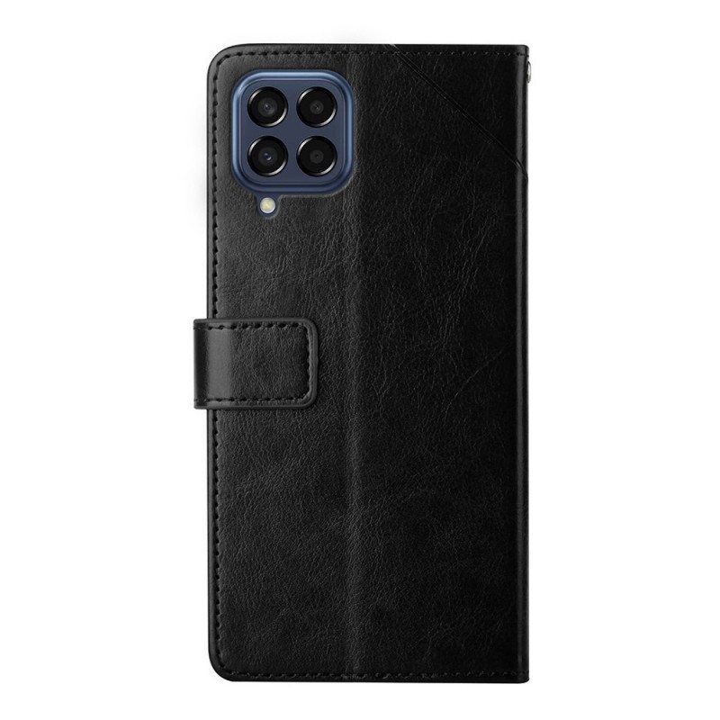 Folio Deksel Til Samsung Galaxy M53 5G Stil Leather Y Design