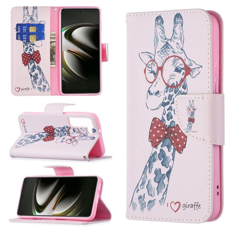 Folio Deksel Til Samsung Galaxy S22 5G Brainy Giraff