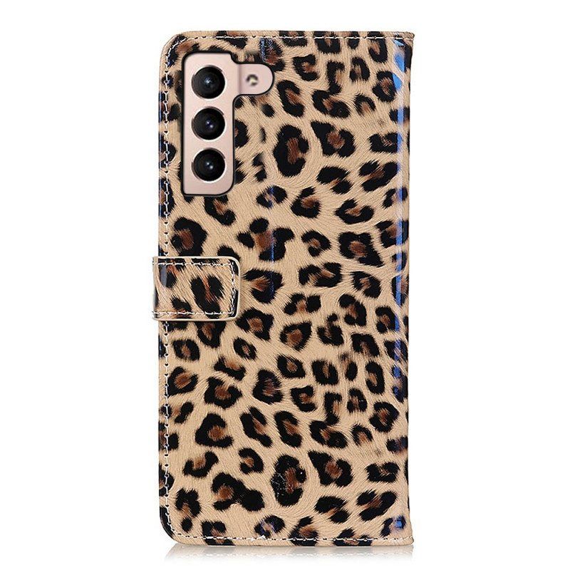 Folio Deksel Til Samsung Galaxy S22 5G Leopard