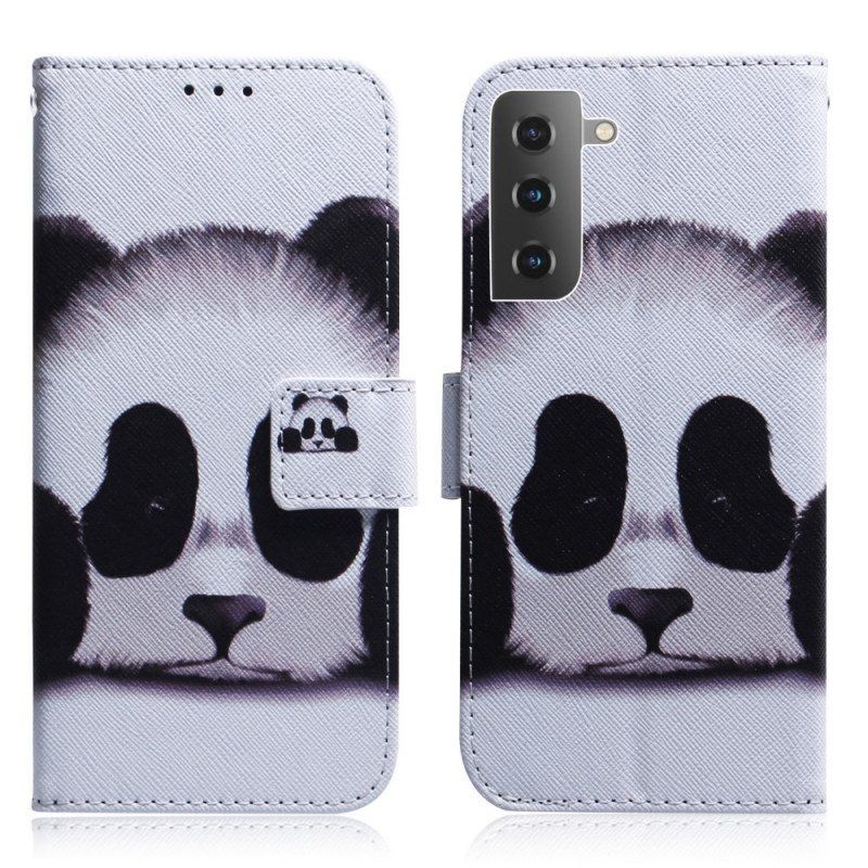 Folio Deksel Til Samsung Galaxy S22 5G Panda Ansikt