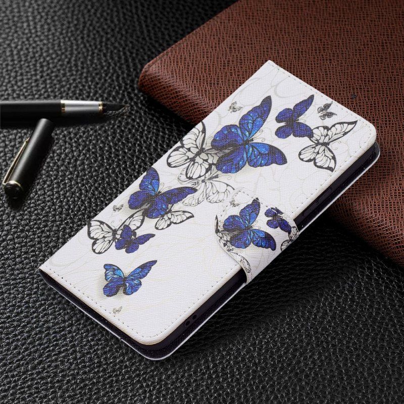 Folio Deksel Til Samsung Galaxy S22 Plus 5G Butterflies Kings