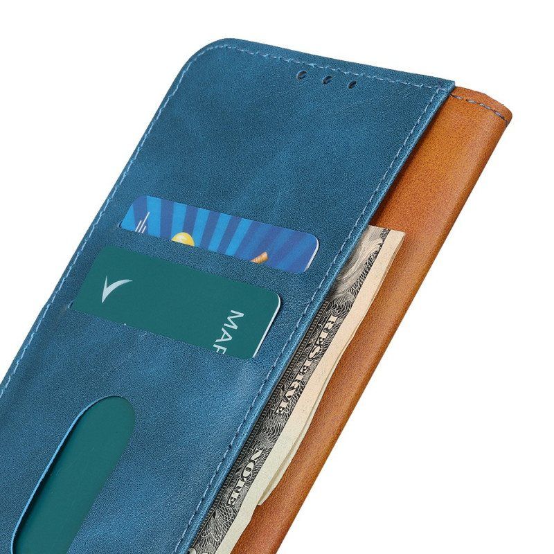 Folio Deksel Til Samsung Galaxy S22 Ultra 5G Faux Leather Elegance Khazneh