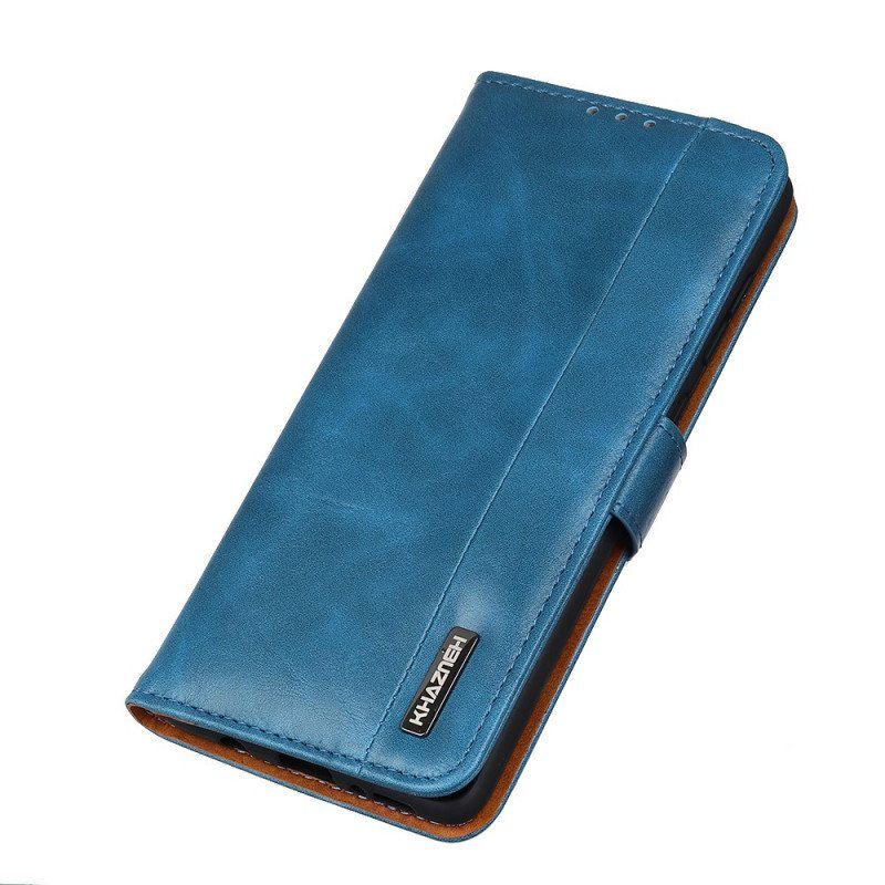 Folio Deksel Til Samsung Galaxy S22 Ultra 5G Faux Leather Elegance Khazneh