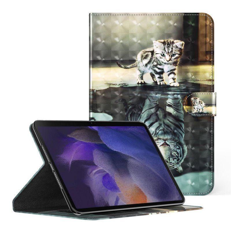 Folio Deksel Til Samsung Galaxy Tab A8 (2021) Light Spot Cat's Dream