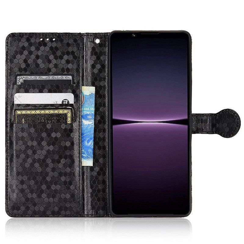 Folio Deksel Til Sony Xperia 1 IV Med Kjede 3d Strappy Design