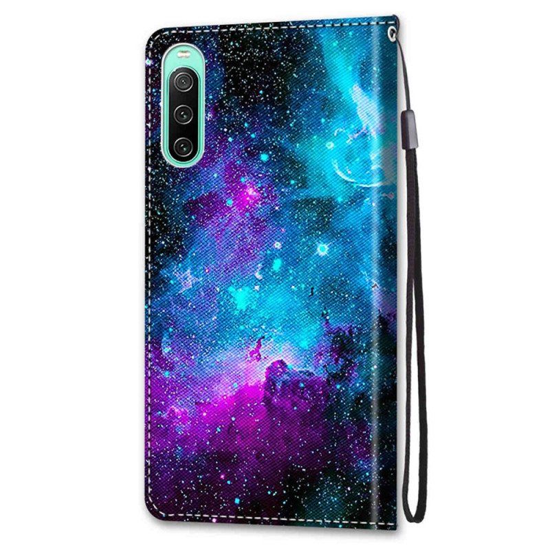 Folio Deksel Til Sony Xperia 10 IV Kosmisk Himmel