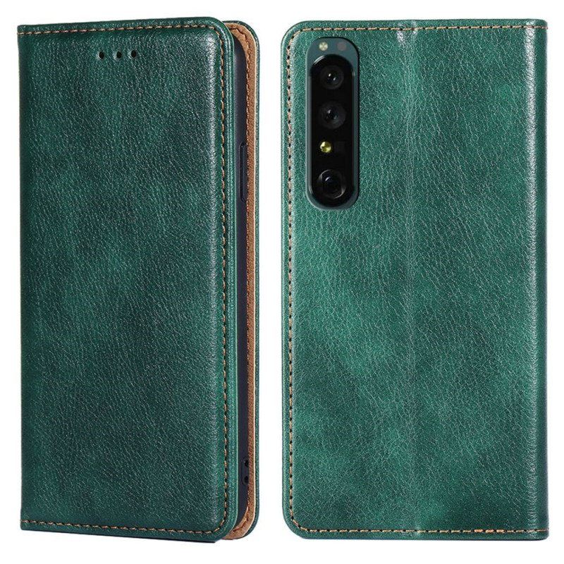 Folio Deksel Til Sony Xperia 10 IV Vintage Design