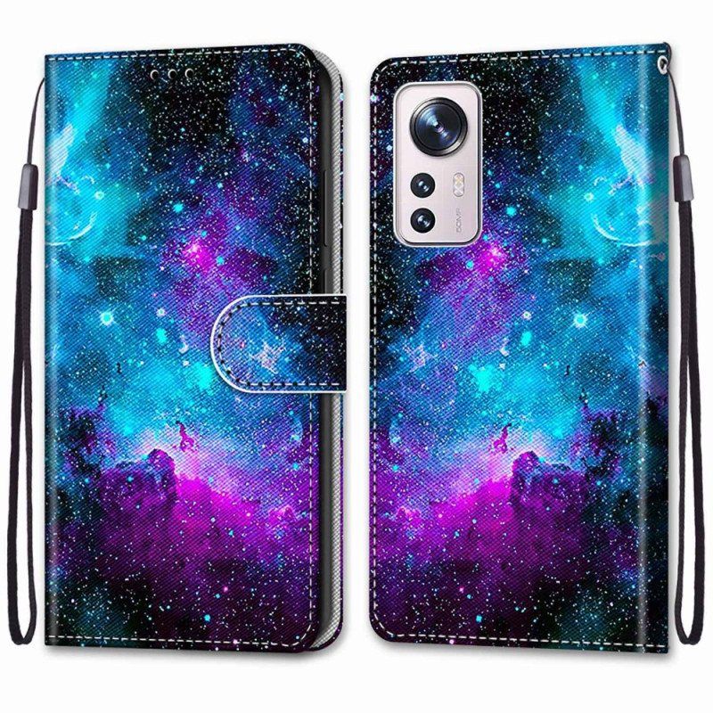 Folio Deksel Til Xiaomi 12 / 12X Kosmisk Himmel